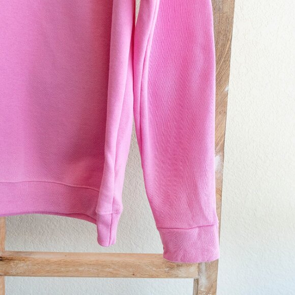 Hanes Sweatshirt Womens Sz Large Pink Fleece Crewneck Long Sleeve EcoSmart - Picture 4 of 5